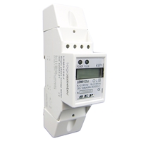 1 fase kWh meter direct 80A + puls ( 2 module)