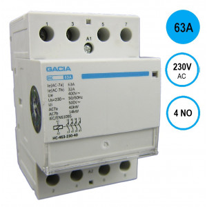 GACIA CT6/HC Installatierelais 63A 4NO 230V