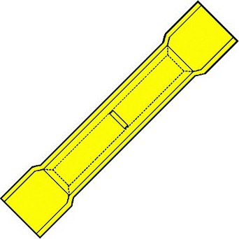 Perskoppelstuk geel 2.5-6mm² (100st)