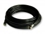 Coax kabel male/male 1,5m f-conn zwart