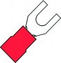vork kabelschoen rood 0.5-1.5mm² M4 (100st)