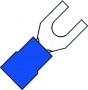 vork kabelschoen blauw 1.0-2.5mm² M3 (100st)